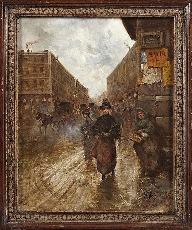 Strada popolata di donne